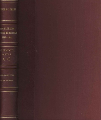 Enciclopedia storico nobiliare - enciclopedia, storico-nobiliare